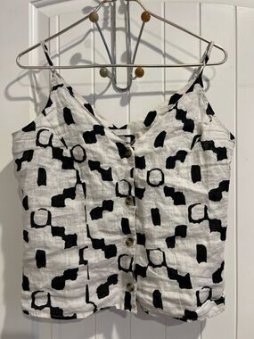 H&M 100% Linen Top/Shirt - Size M